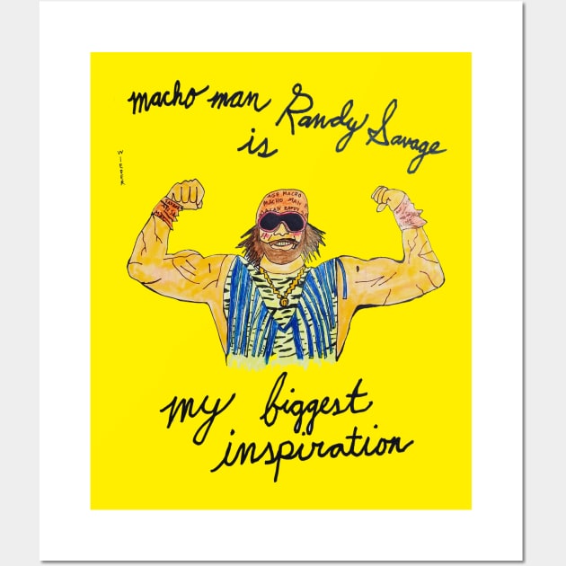 Macho Man Inspires Wall Art by AlanWieder